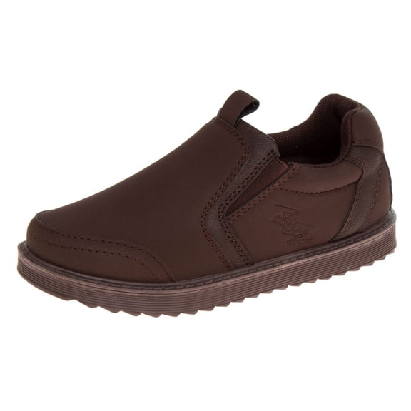 Beverly Hills Polo Club Boys Casual Slip On Shoes (Little Kids Big Kids), Brown, 11