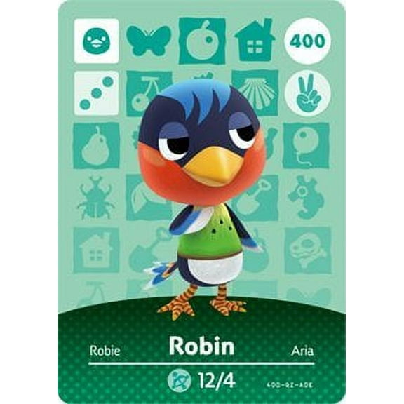 Robin - Nintendo Animal Crossing Happy Home Designer Series 4 Amiibo Card - 400