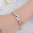 thumbnail image 4 of Bracelet Bijou Imitation Élégant en Forme de Cœur pour Femmes Accessoire, 4 of 6