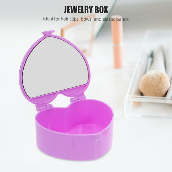 NIAIZEK Set of 3 Cute Jewelry Boxes for Girls with Mirror, PP Material, Perfect for Storing Earrings and Accessories