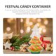 thumbnail image 5 of Tarro de caramelos con forma de árbol de Navidad, tarro de galletas, envase para dulces, botella, caja de recuerdos para fiestas, 5 of 7
