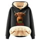 thumbnail image 1 of WILLBEST Sudadera Deportiva para Mujer con Capucha y Estampado Navideño de Vaca XX-Grande, 1 of 4