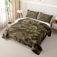 thumbnail image 3 of Erosebridal Farmhouse Pike Fish Boys Girls Twin Quilt Set, Green Camouflage Twin Coverlet Set, 2-Piece, 3 of 7
