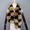 thumbnail image 4 of Bufanda de piel de mapache auténtica de marca de lujo para mujer, bufanda de piel de zorro auténtica y cálida para invierno, bufandas con forma de anillo de piel de zorro auténtica, 4 of 5
