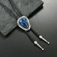 thumbnail image 4 of Irregular Colored Stone Bolo Tie Braided Adjustable Necktie Necklace, 4 of 9