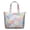 Beige-3, variant on 22 Inch Oversized Travel Bag Lightweight Canvas Weekender Duffel with Multi Pockets, Slogan Print