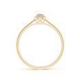 thumbnail image 2 of ANGARA Natural Pear-Shaped Diamond Halo Engagement Ring in 14K Yellow Gold for Women (Size-4x3mm| Color-K| Clarity-I3) | April Birthstone, Anniversary, Jewelry Gift for Women | Natural Diamond Ring, 2 of 8