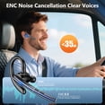 thumbnail image 5 of New Bee M54 Bluetooth Headset, Single Ear Wireless Earpiece with 500mAh LED Digital Charging Case, 5 of 13