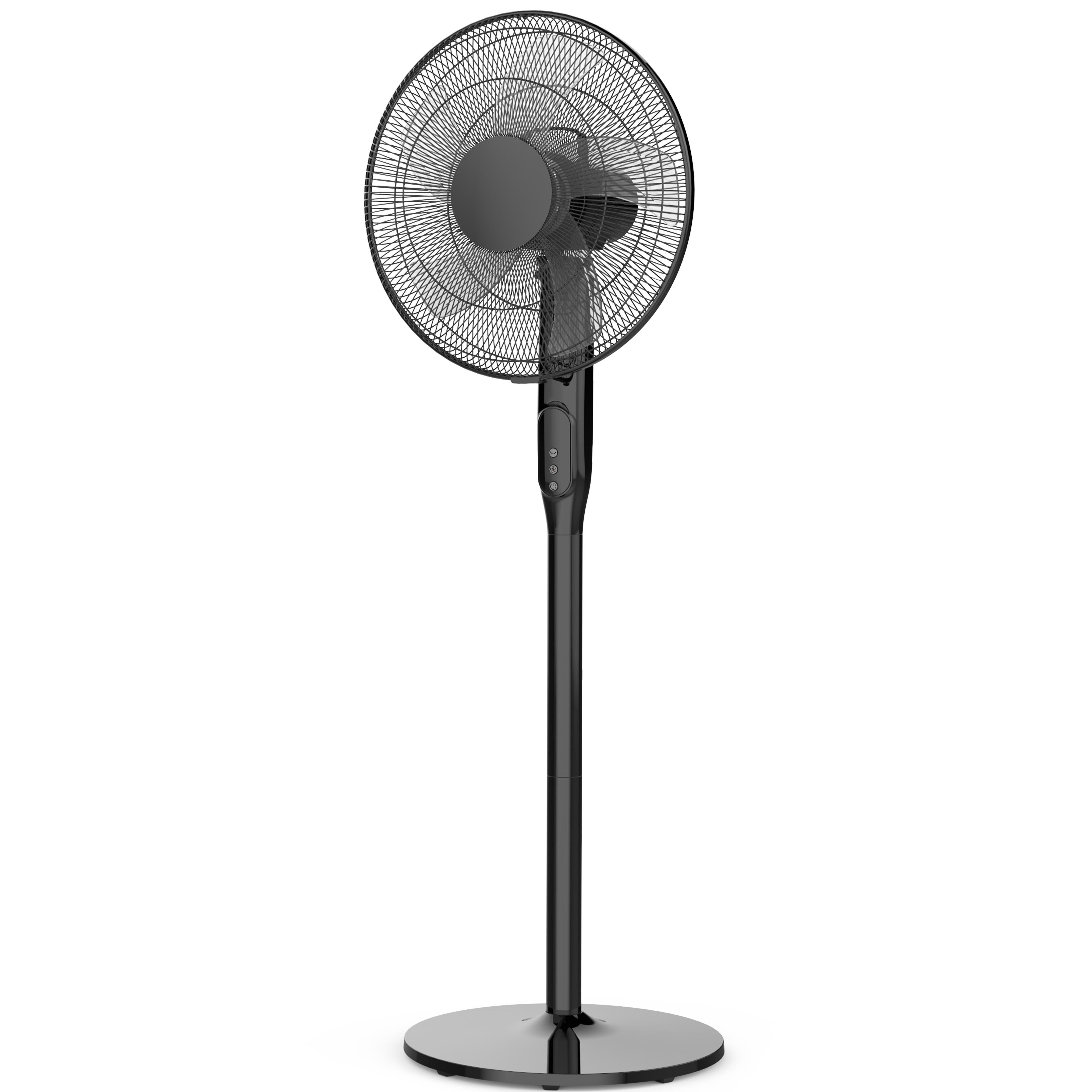 BARGAINS-Galore® 16 Pedestal OSCILLATING Stand Fan Desk Mini Fans Electric Tower Standing Home Office 16 OSCILLATING Stand Fan Cross 