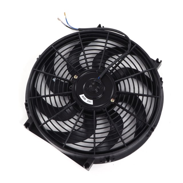 Electric Radiator Cooling Fan, 90W Stronger Power Air Slim Fan Push Pull Simple Installation For Van For Trailer For Truck