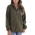 thumbnail image 2 of Pntutb - Sudadera de manga larga para mujer, color empalmado, blusa Pntutb Pntutb-217, 2 of 7