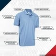 thumbnail image 3 of Premium Boys High Moisture Wicking Polo T Shirts, 3 of 6