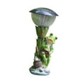 thumbnail image 4 of colaxi Frog Statue Solar Light Yard Decoration Unique Waterproof Funny Ornament Figurine Garden Decor for Patio Outside Lawn Yard Fishing Frog, 4 of 9