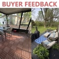 thumbnail image 4 of 44Pcs Interlocking Plastic Deck Tiles ,All-Weather Patio Tiles,Floor Tiles for Poolside, Balcony,Indoor and Outdoor,Easy to Install and Clean, 4 of 9