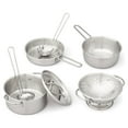 Melissa & Doug 8Piece Stainless Steel What’s Cooking Pots and Pans