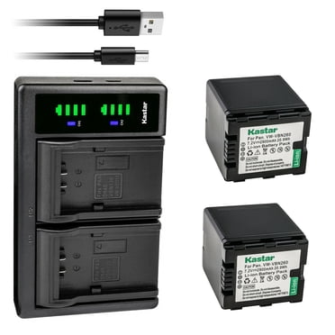 Panasonic 4k Camcorder BM Premium 2-Pack Of VW-VBT190 Batteries For Panasonic Hc V800k Hc Vx1k Hc Wxf1k Hcv510 Hcv520 Hc V550 Hcv710 Hc V720 Hc V750 Hc V770 Hc Vx870 Hc Vx981