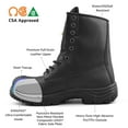thumbnail image 4 of Tiger Safety Bottes de Travail pour Hommes Embout en Acier Cuir 3088, 4 of 7