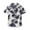 Black, variant on KAUOD Baby Boys Casual Cartoon Print Tee Button Down Slim-Fit Tops Short Sleeve Aloha Hawaiian Shirt Clothes 18M-5T