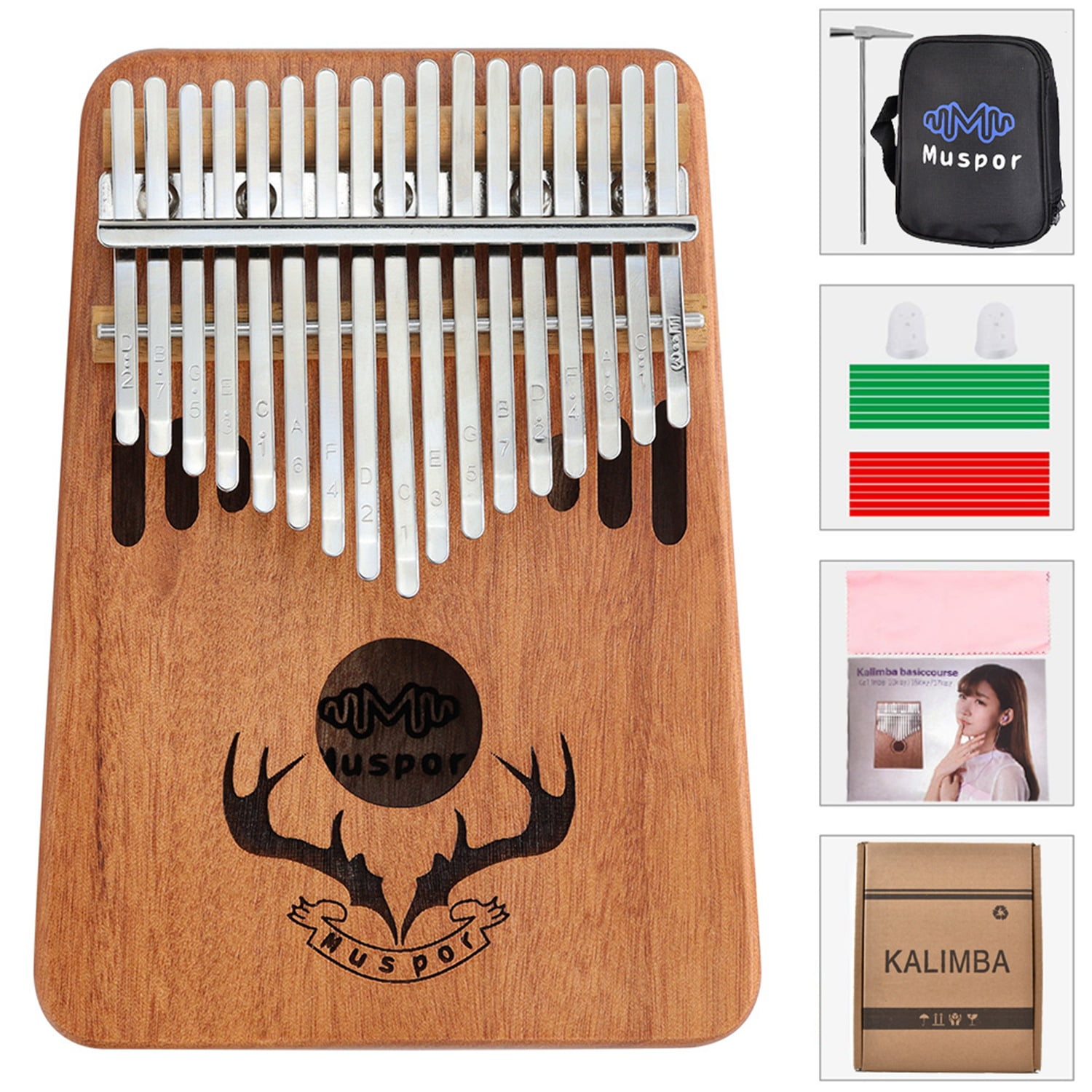 Unbrand Kalimba 17 Keys Thumb Piano Kit Kalimba 17 Keys Thumb Piano