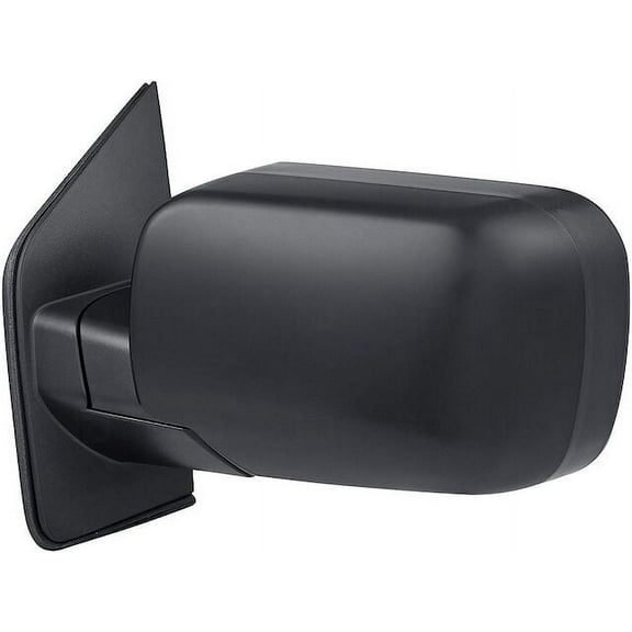 Left Driver Side Manual Mirror - Black Textured - Compatible with 2004 - 2015 Nissan Titan (04-10 XE and 11-12 S Model) 2005 2006 2007 2008 2009 2010 2011 2012 2013 2014