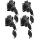 thumbnail image 1 of Furniture Lock,4PCS 22mm Cam Locks with Different Key,Cupboard Latch Cabinet Lock Mailbox Lock for Furniture,Black, 1 of 5