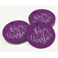 thumbnail image 3 of Inkdotpot 100 Pack Merry Christmas Favor Paper Tags Craft Real Silver Foil Hang Tags, 3 of 7