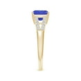 thumbnail image 3 of Angara Natural 1.5 Ct. Tanzanite with Diamond Classic Ring in 14K Yellow Gold for Women (Ring Size: 3), 3 of 9