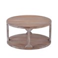 thumbnail image 4 of Topcobe Table d'Extrémité Table Basse avec Étagère de Rangement, Table à Thé à 2 Niveaux pour Salon, Beige, 4 of 6