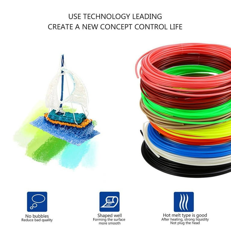 1.75mm 5M 20 Colors 3D Pen Filament PLA Melt Plastic Filaments