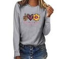 thumbnail image 3 of IROINNID Reduced Breast Cancer Pullover for Women Breast Cancer Awareness Casual O-Neck Printing Loose Long Sleeve Tops,Gray, 3 of 4