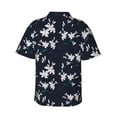 thumbnail image 3 of Haiem Lilies Flowers Printed Hawaiian Shirt for Men - Men’s Casual Beach Summer Shirts - Stretch Fabric with Modern Fit-, 3 of 9