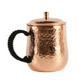 thumbnail image 4 of TISHITA Copper Mug Moscow Mules Mug 500ml Tea Accessories Tea Mug s Cup Copper Cup with Handle for Home Bar Coffee Shop Parties B, 4 of 8