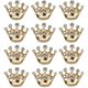 thumbnail image 2 of 12 piezas coronas para mujer corona Mini reina decoraciones diadema Favor brillante elegante moda C. Afortunado Sencillez, 2 of 5