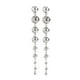 thumbnail image 2 of Pendientes colgantes de cuentas para mujer, pendientes colgantes de araña, pendientes colgantes llamativos, Navidad (plata) TUNC Sencillez, 2 of 5