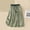 Green, variant on WWV Womens Skirts Elastic Waist Flowy Swing Layered Cotton Linen Skirt Dress with Drawstring Summer Solid Color Vintage Ladies Loose Fit Birthday Party Skirt Green L