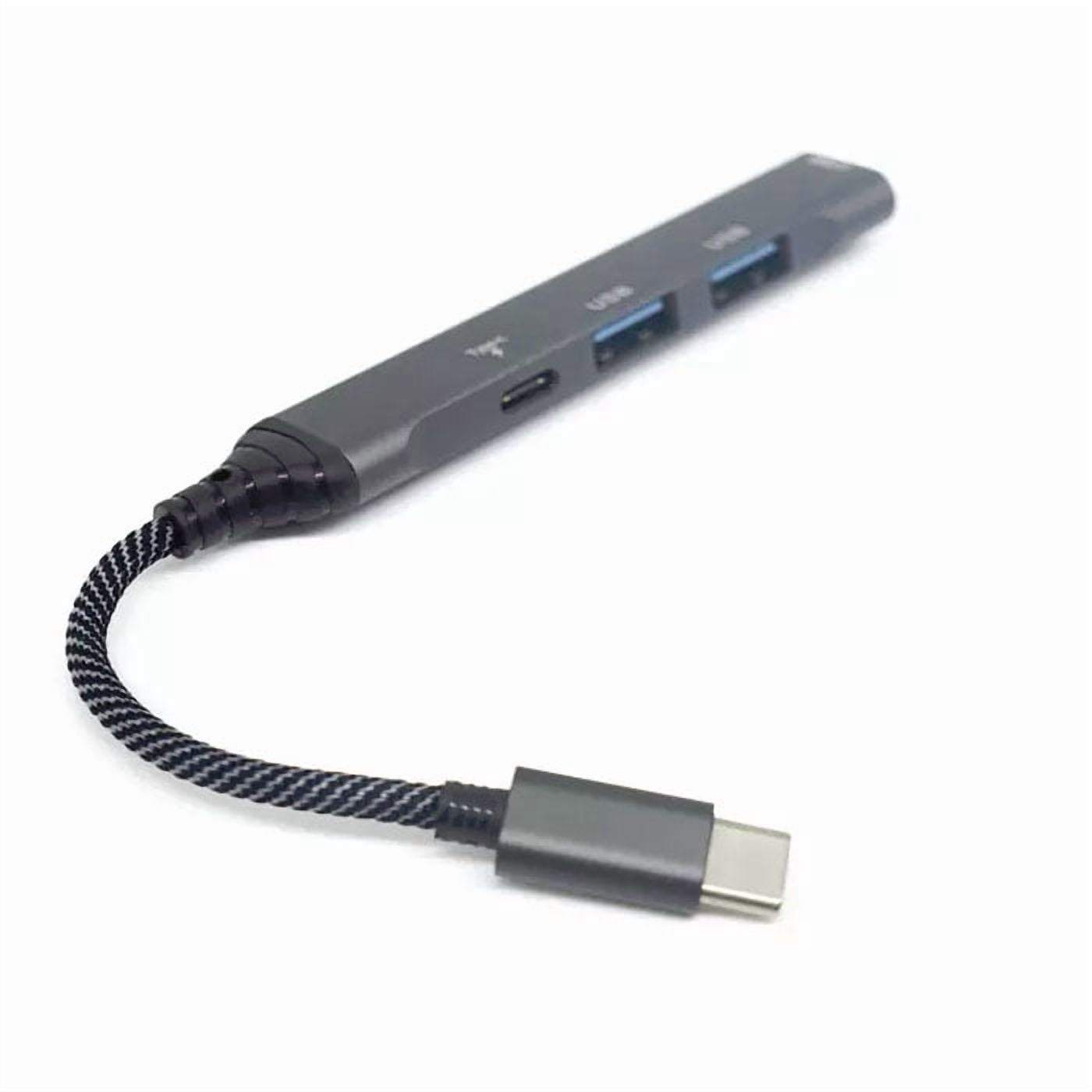 USB-C Adapter 4-in-1 Hub PD for iPhone 15/16/Plus/Pro/Pro Max/16e - TYPE-C Charger Port USB Splitter