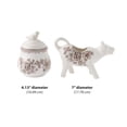 thumbnail image 6 of The Pioneer Woman Agatha Stoneware Sugar Bowl & Creamer Set, Brown, 6 of 7