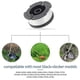 thumbnail image 5 of 6-Pack Coil With 2 Covers To Replace The Black Decker Grass Cutter Replacement Coil Weed-Eater Cap Autofeed Trimmer String Af-100., 5 of 5