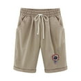 thumbnail image 4 of XIAfhje Linen Shorts Women's Shorts Fashionable Printing Elastic Waist 5-Inch Pants Drawstring Shorts Casual Bermuda Shorts 2024 Summer Beach Shorts With Pockets, 4 of 4