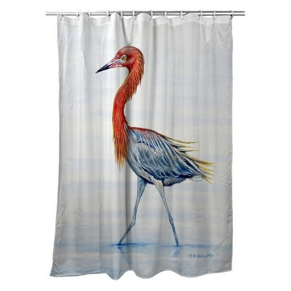 Betsy Drake SH820 70 x 72 in. Reddish Egret Shower Curtain