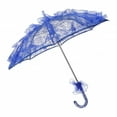 thumbnail image 4 of Sombrilla plegable de encaje para boda, portátil, de 23,6 pulgadas de diámetro, fácil de transportar. Azul, 4 of 9
