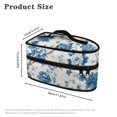 thumbnail image 6 of HELLHERO Dustproof Travel Iron Storage Bag Blue Peony Branch Universal for Most Iron with Zipper Handle, Case Only, 6 of 6