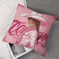 thumbnail image 7 of Pink Cow Girl Throw Pillow Covers  Western Reversible Cushion Covers for Kids Teens Pink White Cow Print Pillow Covers Cowhide Cowgirl Boots and Hat Cushion Cases, 7 of 7