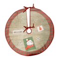 thumbnail image 1 of Alfombra de franela para árbol de Navidad, tapete estampado de Papá Noel, muñeco de nieve, adornos para árbol de Navidad, fiesta de año nuevo, decoración del hogar, 1 of 4