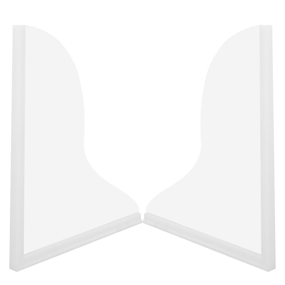 FRCOLOR 2pcs Bathroom Shower Splash Guard Shower Corner Guards Bath Splash Guards