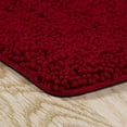 thumbnail image 2 of Bedford Home 67A-99049 2 Piece Memory Foam Shag Bath Mat Set - Burgundy, 2 of 2