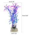 thumbnail image 4 of Unique Bargains 10 Pcs Aquarium Plants Decorations Artificial Aquatic Plant Purple, 4 of 7