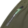 thumbnail image 4 of MOJOGO Men's Lightweight Workout Pants Casual Straight Leg Pants with Drawstring Outdoor Athletic Trousers with Cargo & Zipper Pockets M, 4 of 8