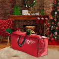 thumbnail image 5 of Ygdeyg Christmas Tree Storage Bag Tall Disassembled Tree | 65" X 15" X 30" Holiday Artificial Tree Storage Case | Xmas Storage Container With Handles And Sleek Zipper, 5 of 7
