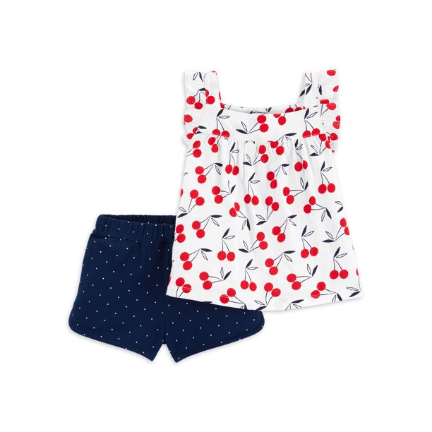 Child Of Mine By Carter S Child Of Mine By Carter S Baby Girls Toddler Girls Tank Top Shorts 2pc Outfit Set 12m 5t Walmart Com Walmart Com